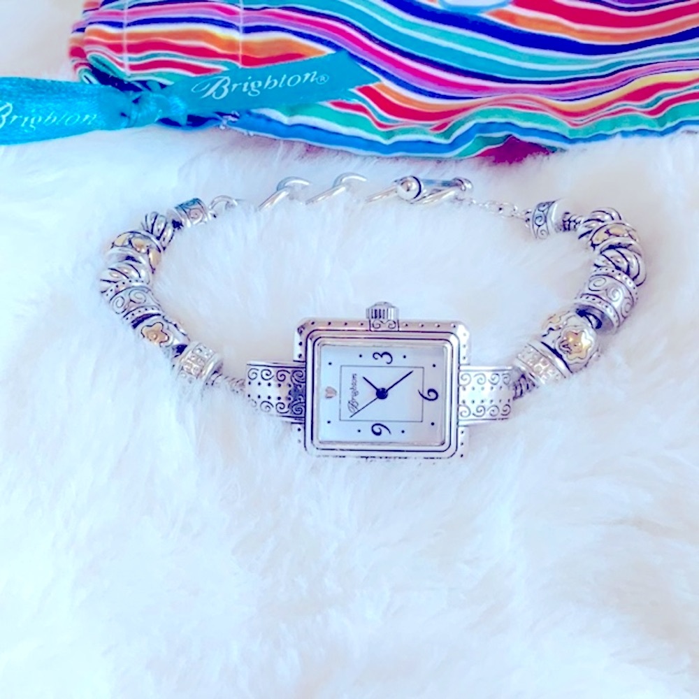 Brighton Cherry Hill “Add A Bead” Toggle Watch With Twelve (12) Beads in EUC